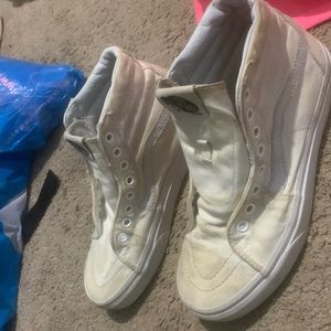 white high top vans